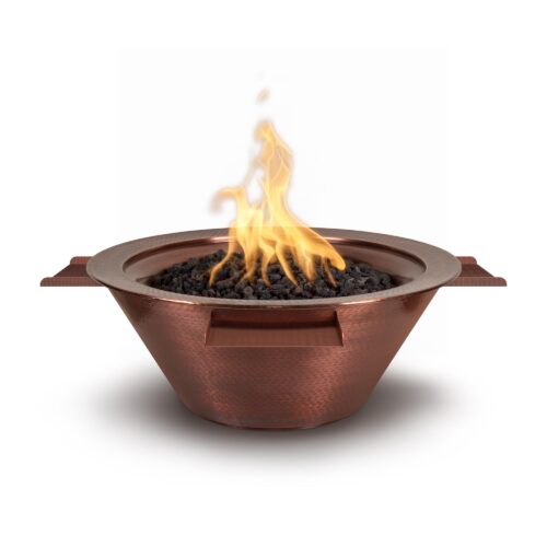 Cazo Hammered Patina Copper 4-Way Fire and Water