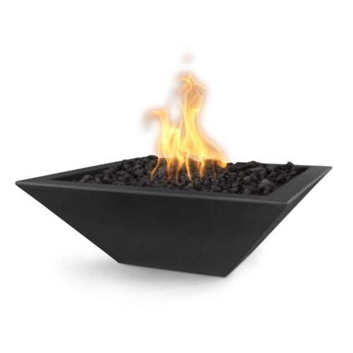 Maya GFRC Fire Bowl - Black