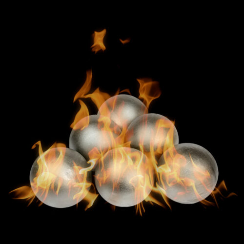 ORNAMENT - Steel Fire Balls