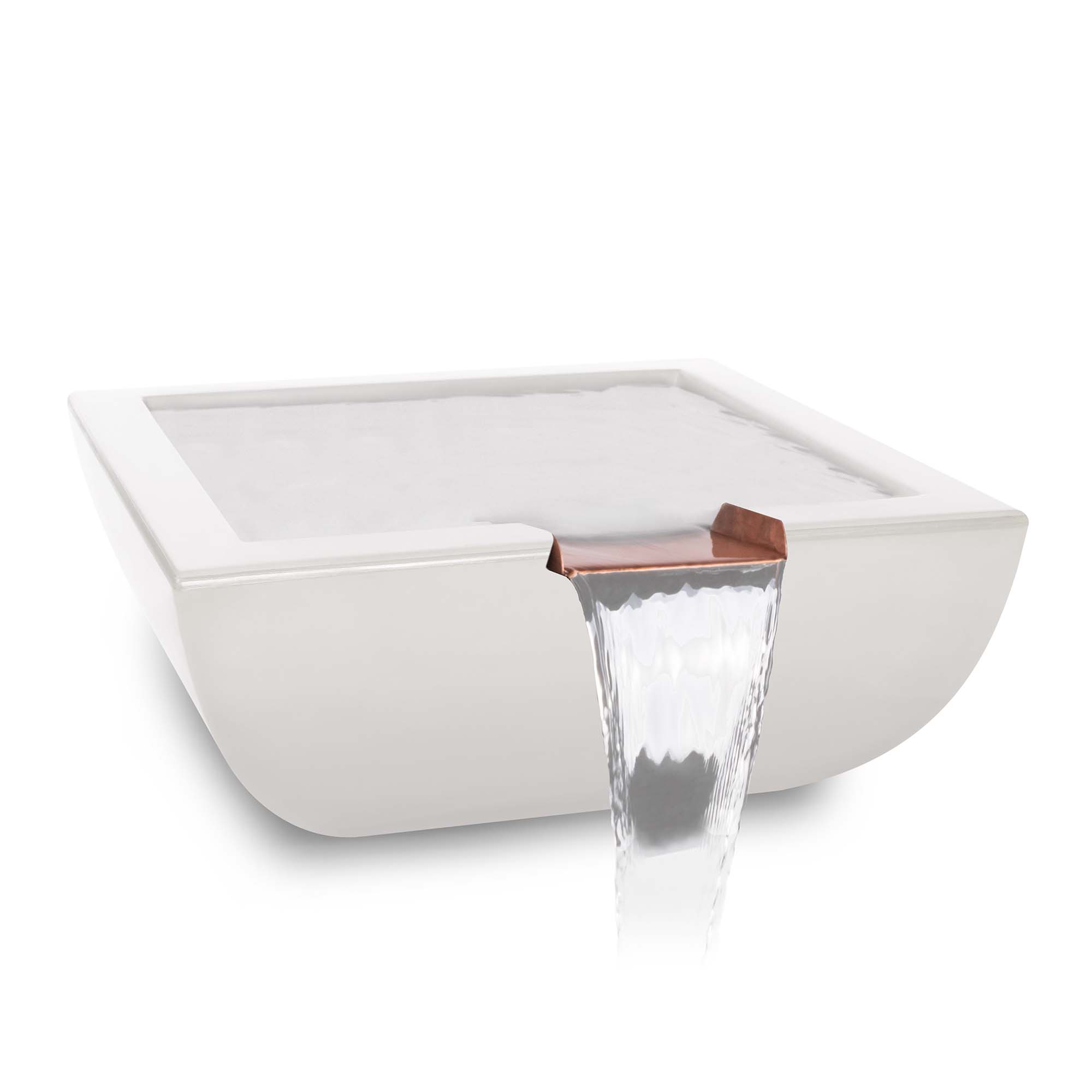 Avalon GFRC Water Bowl - White