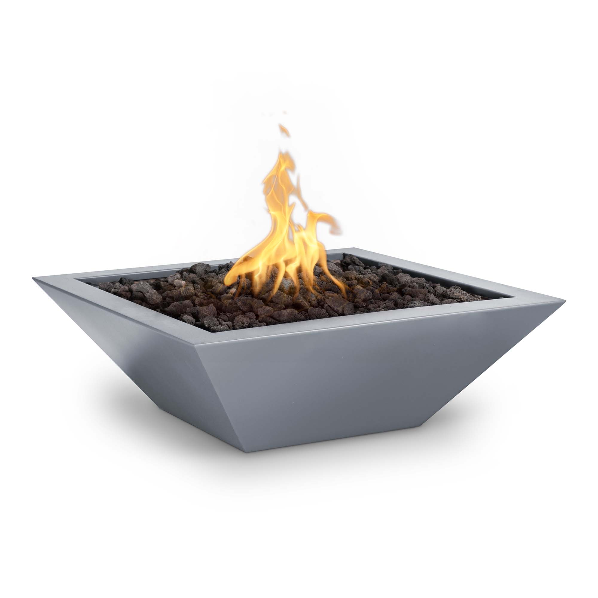 Maya PowderCoat Fire Bowl - gray
