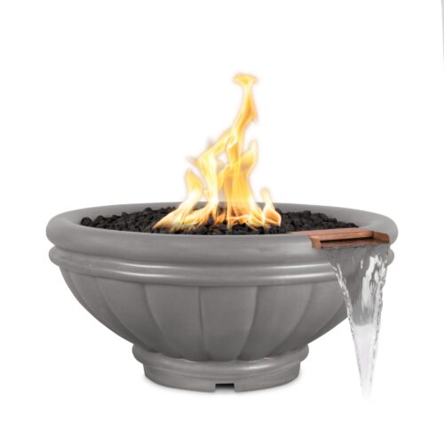 Roma Concrete GFRC Fire and Water Bowl - Natural Gray