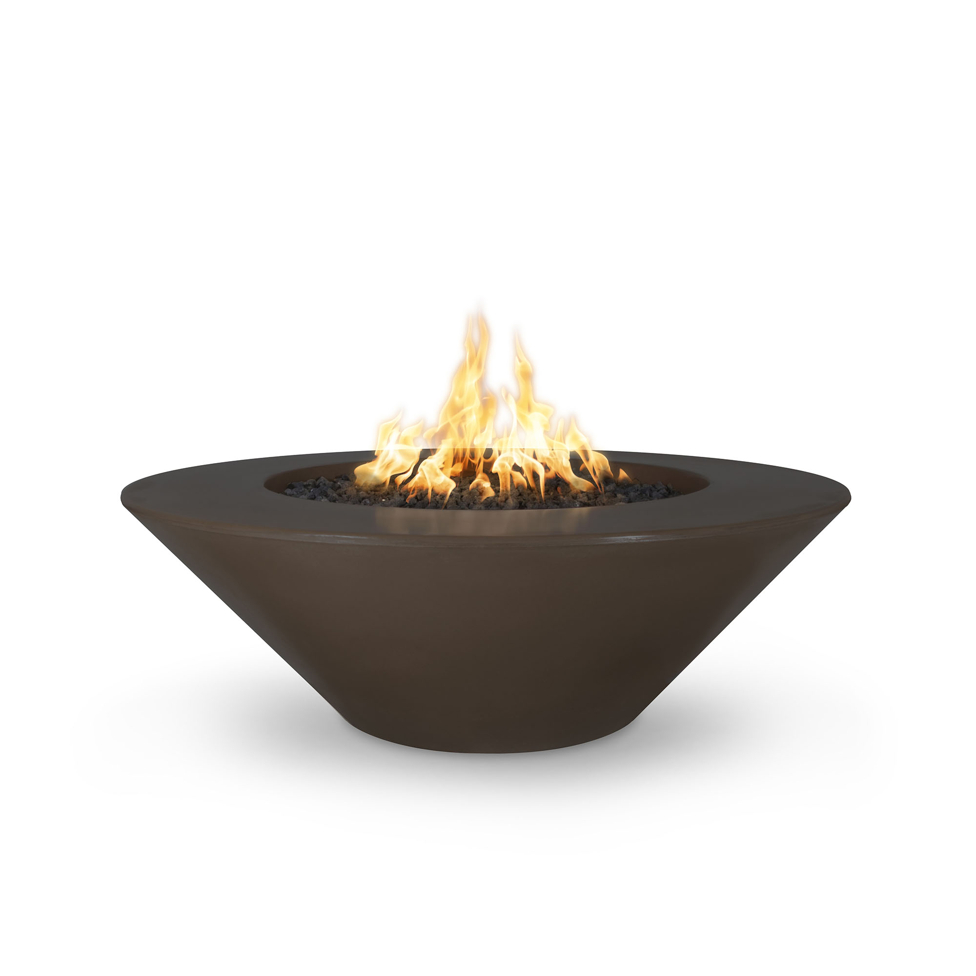 Cazo GFRC Fire Pit - with Ledge - Chocolate