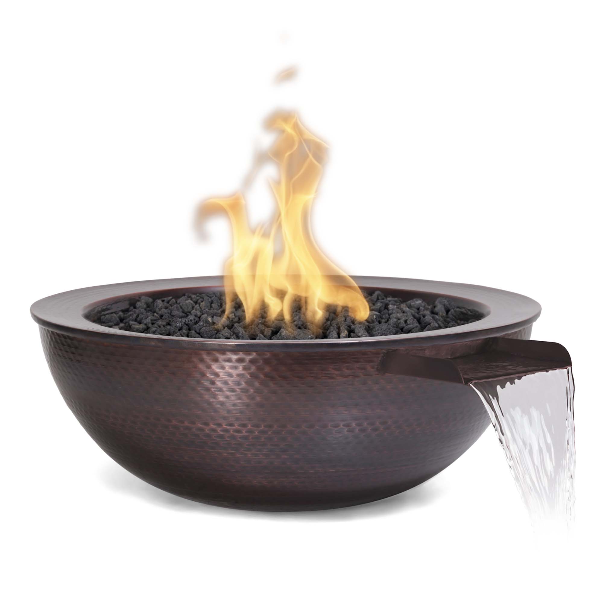 Sedona Fire & Water Bowl - Copper Hammered