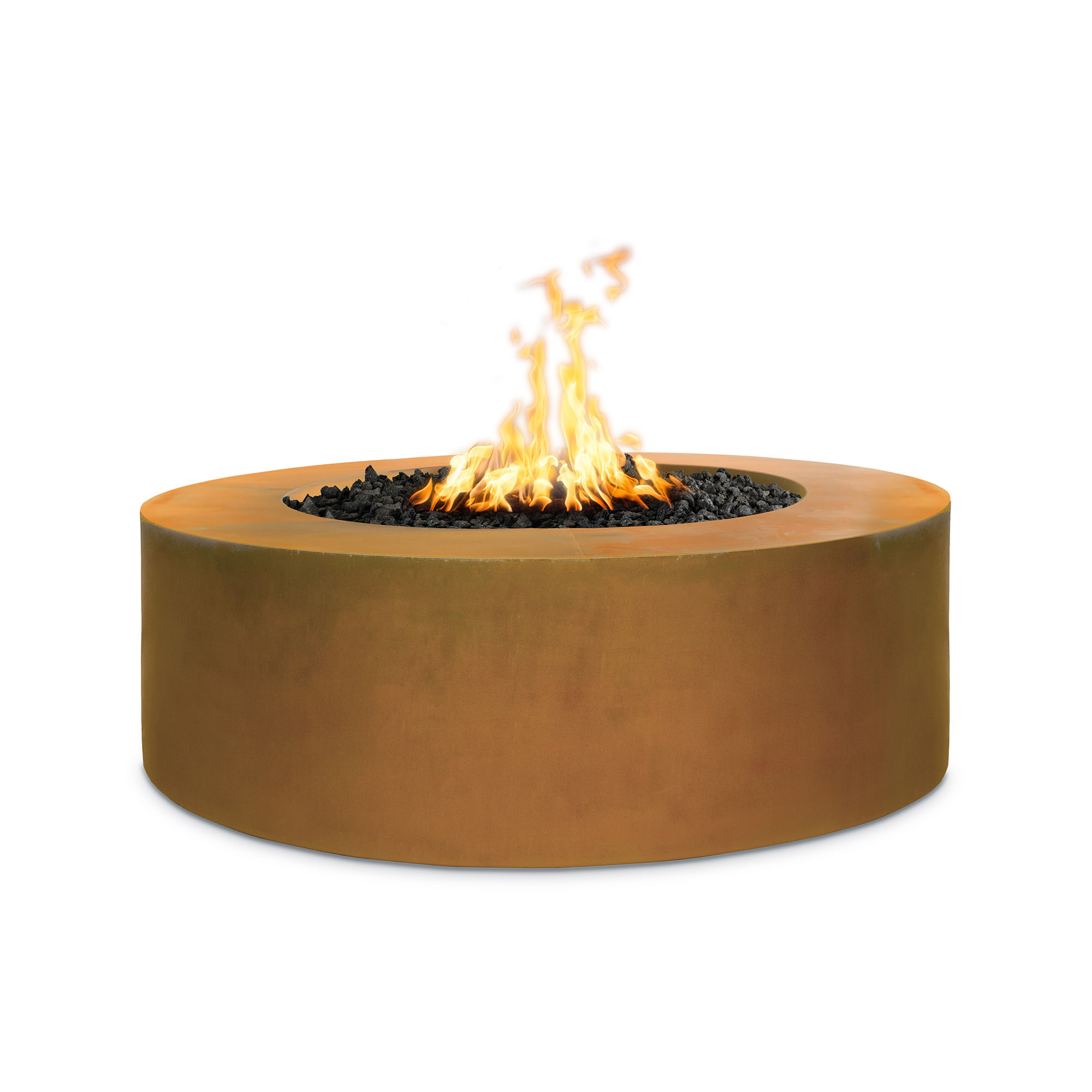 Unity 24 Tall Fire Pit The Outdoor Plus, Corten Steel Fire Pit