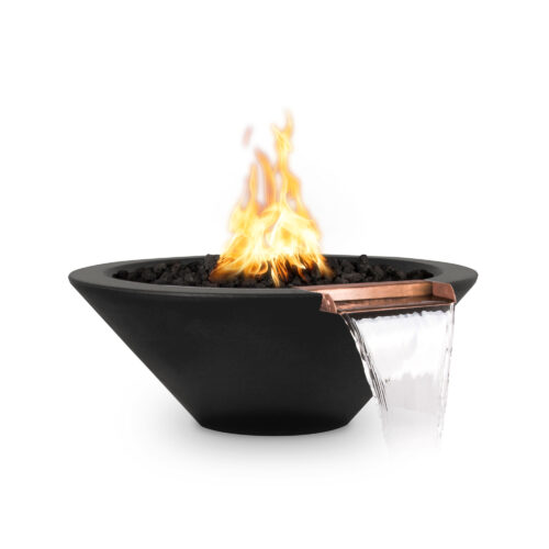 Cazo Concrete Fire & Water Bowl - Black