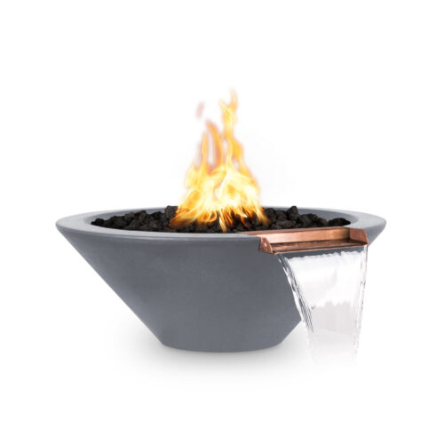 Cazo Concrete Fire & Water Bowl - Gray