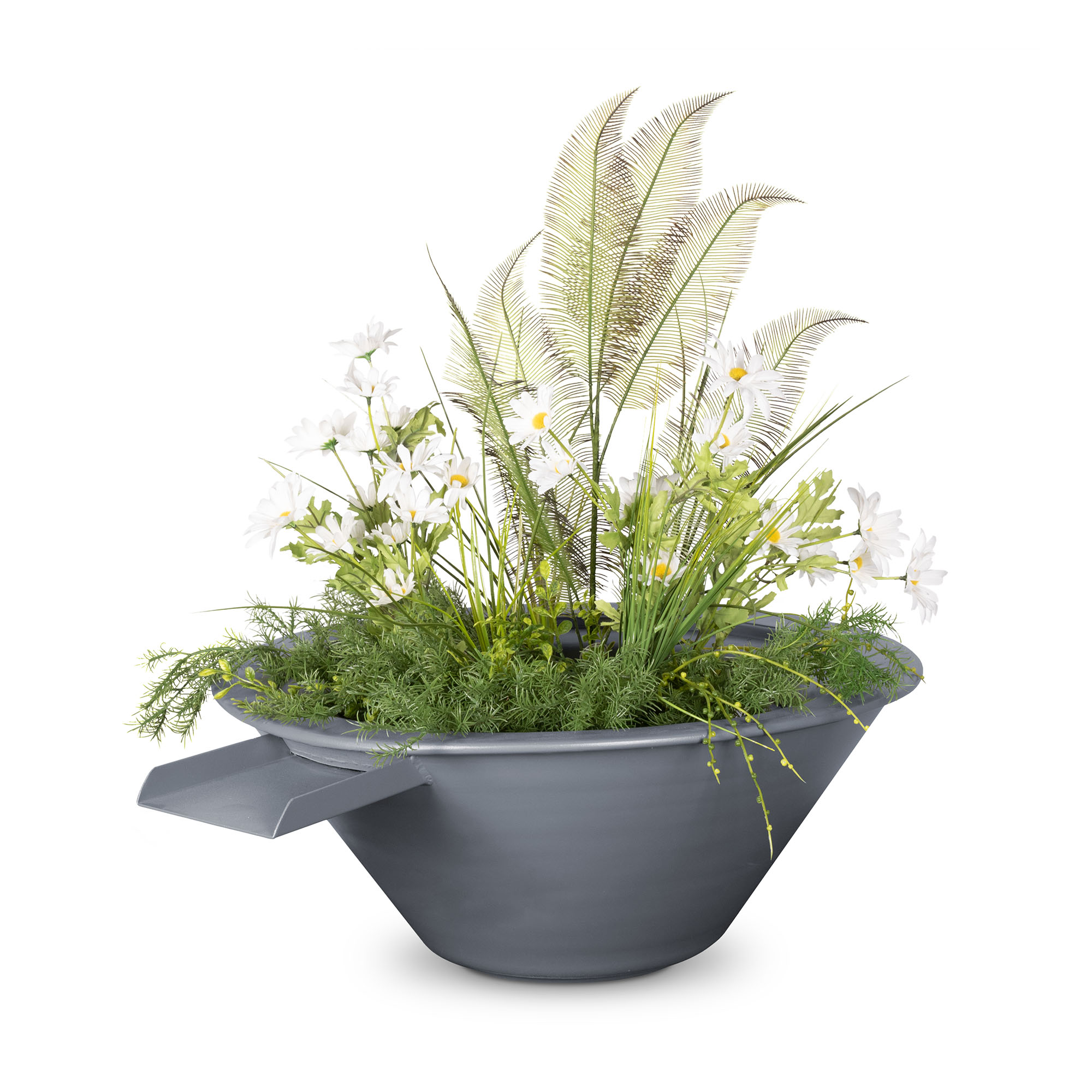 Cazo Powder Coated Planter Only - gray