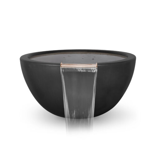 Luna Concrete GFRC Water Bowl - Black