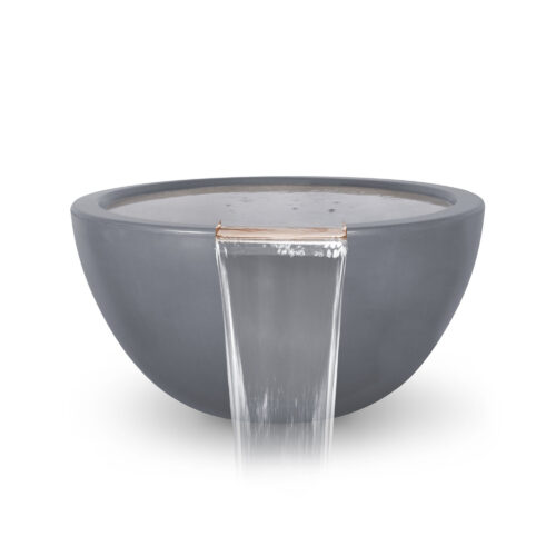Luna Concrete GFRC Water Bowl - Gray