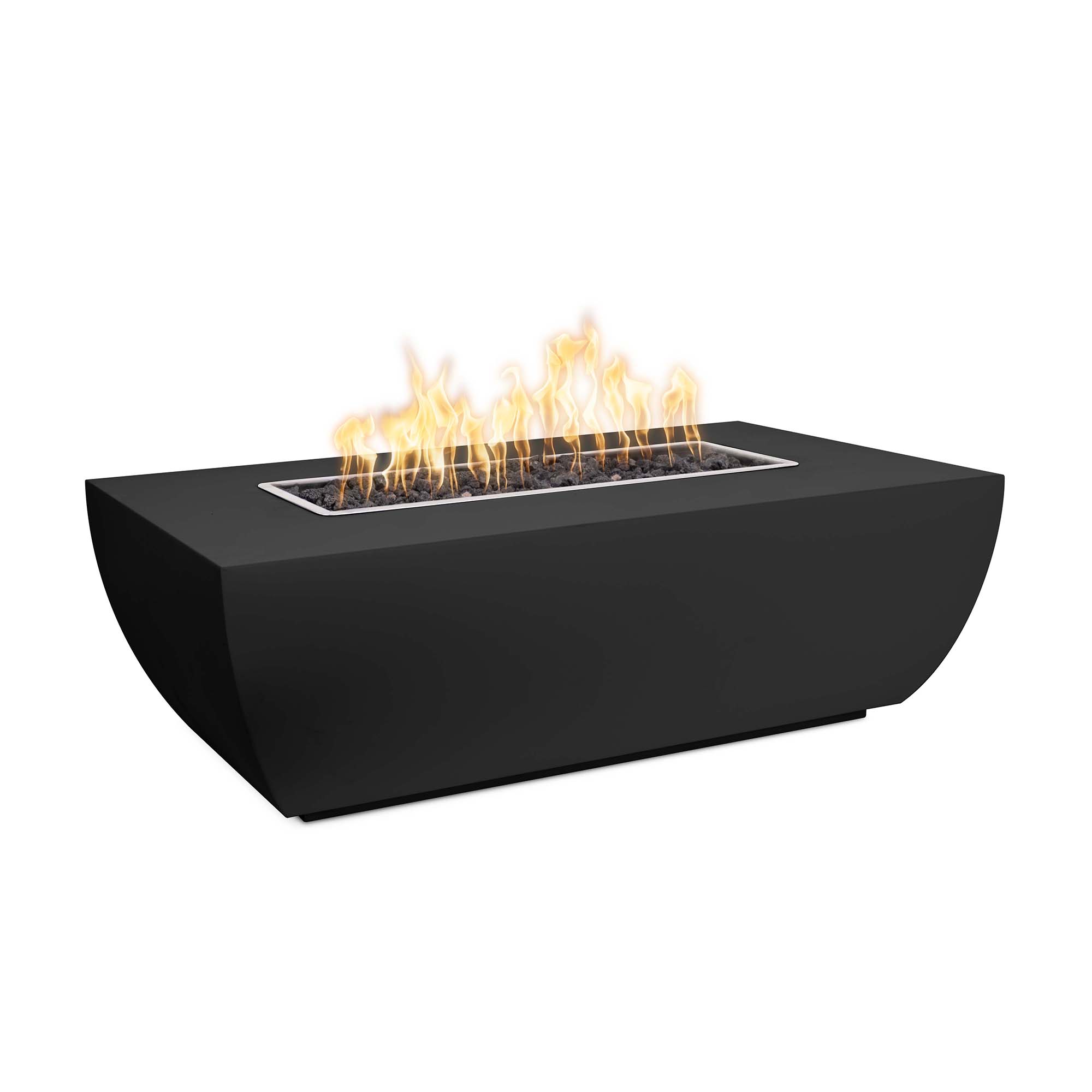 Avalon Linear Fire Pit - Powder Coated 15H - Black
