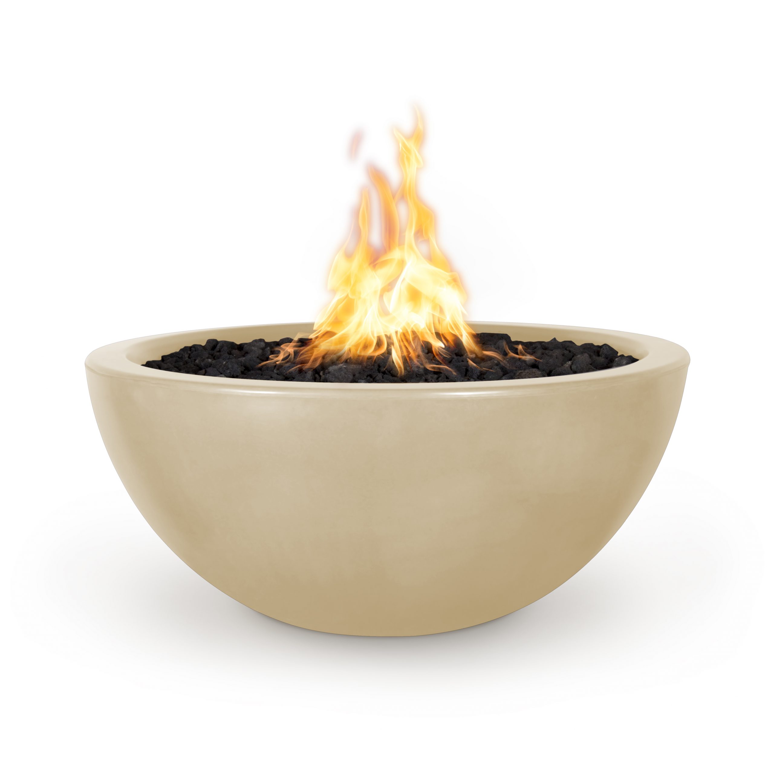 Luna Concrete Fire Bowl The Outdoor Plus, Fire Pit Ceramic Bowl