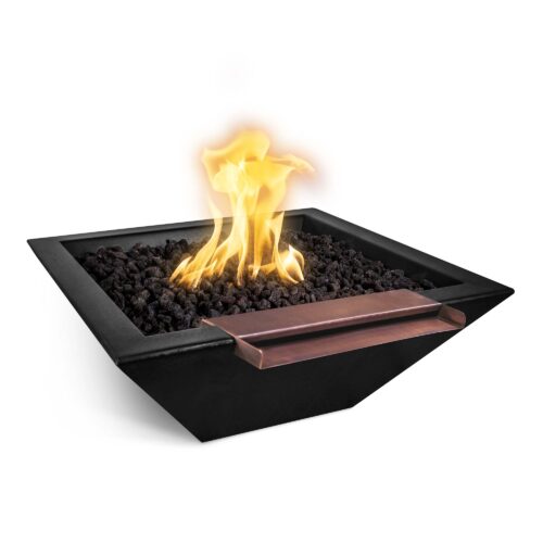 Maya GFRC Fire and Water Wide Spill - Black