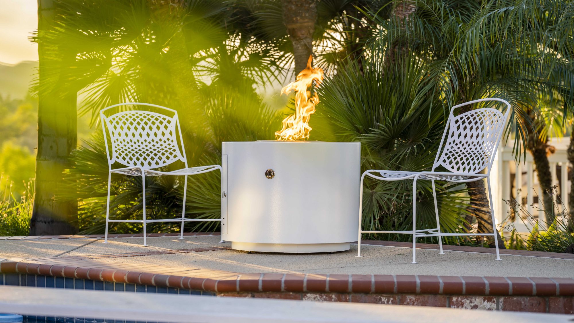 The Beverly Fire Pit - Powder Coat White