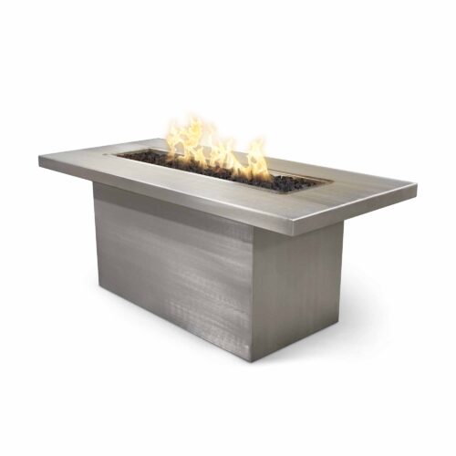 Bella Linear Metal Fire Table