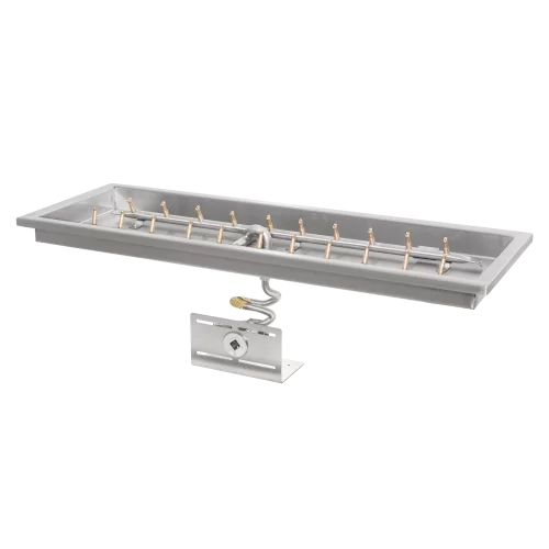 Raised Lip Rectangular Drop In Pan & "H" Bullet Burner