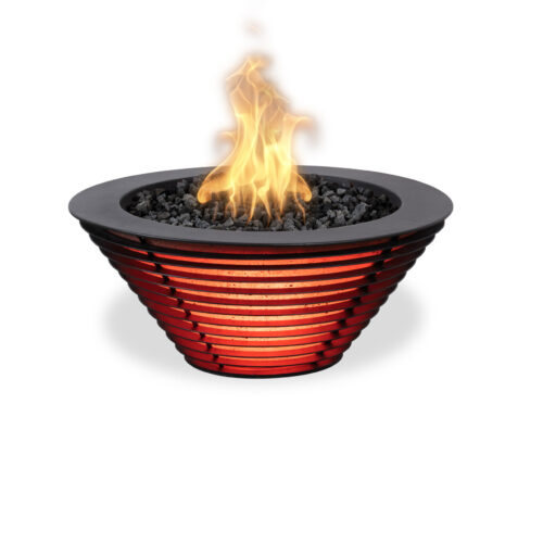 Lighthouse Series Mayport LED Fire Bowl - Red