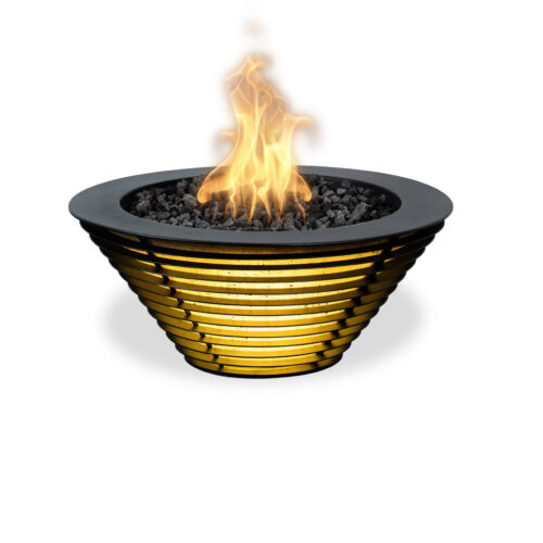 Lighthouse Series Mayport LED Fire Bowl - Yellow