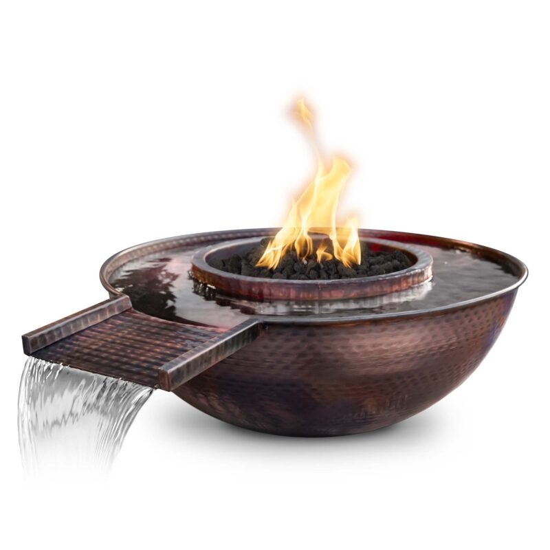 Sedona Copper Fire and Water Bowl - Gravity Spill
