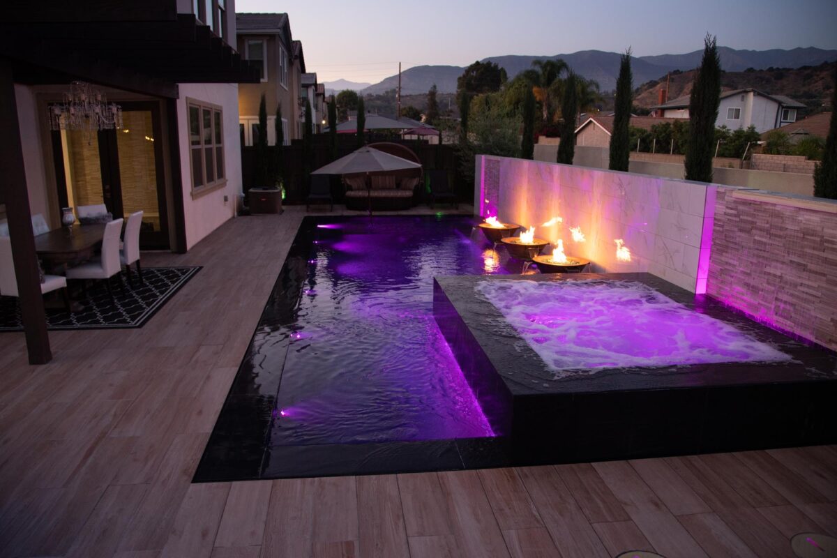 Cazo Fire & Water Bowl, 4-Way Spill By The Outdoor Plus | Photo By: Pool Logic