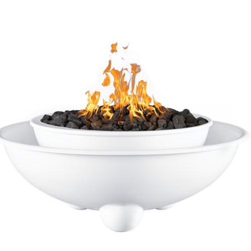 38" Sedona Fire & Water with Round Legs - 360° Spill