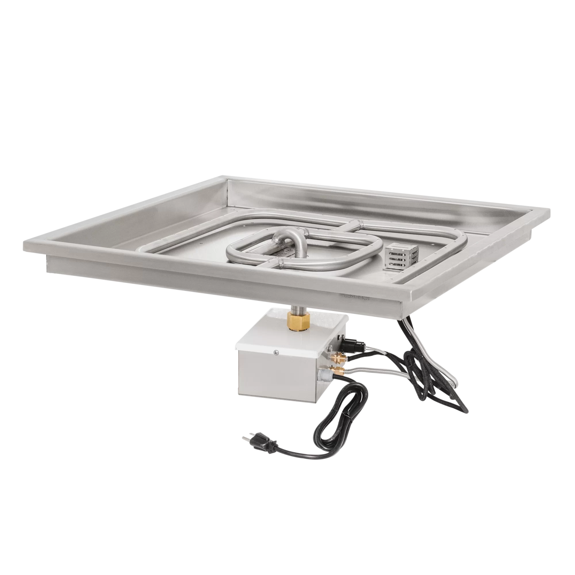 Raised Lip Square Drop In Pan & Square SS Burner - Image 3